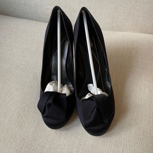 Kate Spade Keeden Black Satin Heels